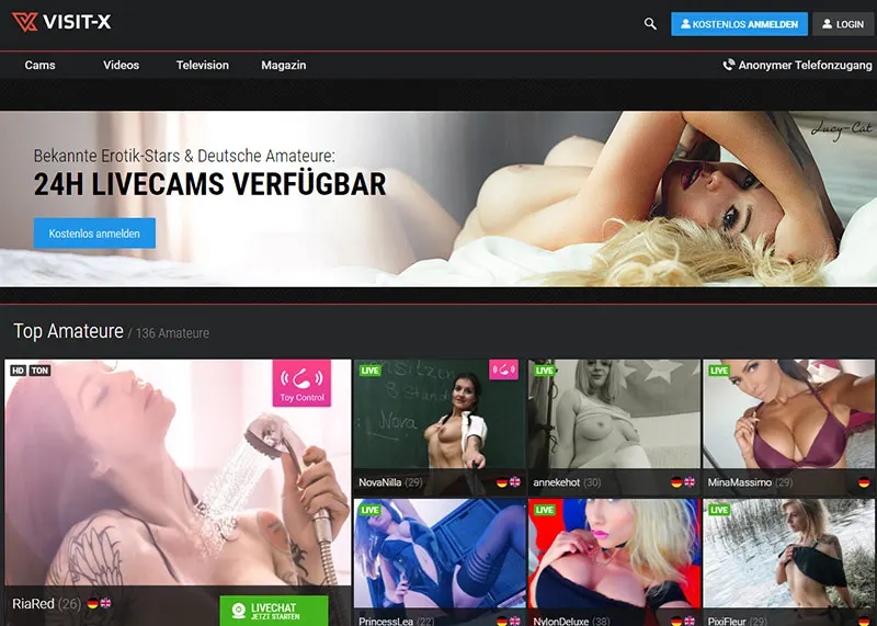 Entscheide dich für Visit-x falls du noch mehr sexy Girls kennenlernen möchtest